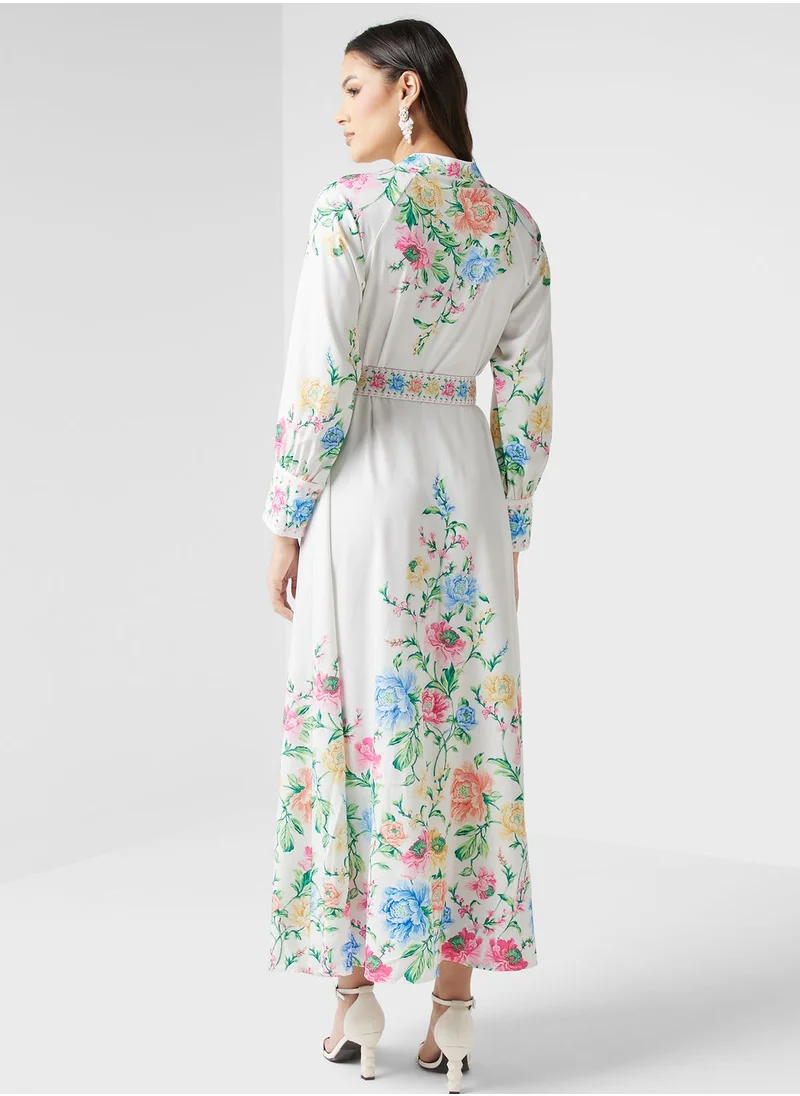 Khizana Printed A-Line Dress
