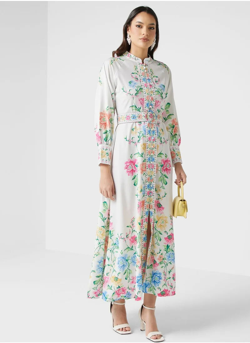 Khizana Printed A-Line Dress