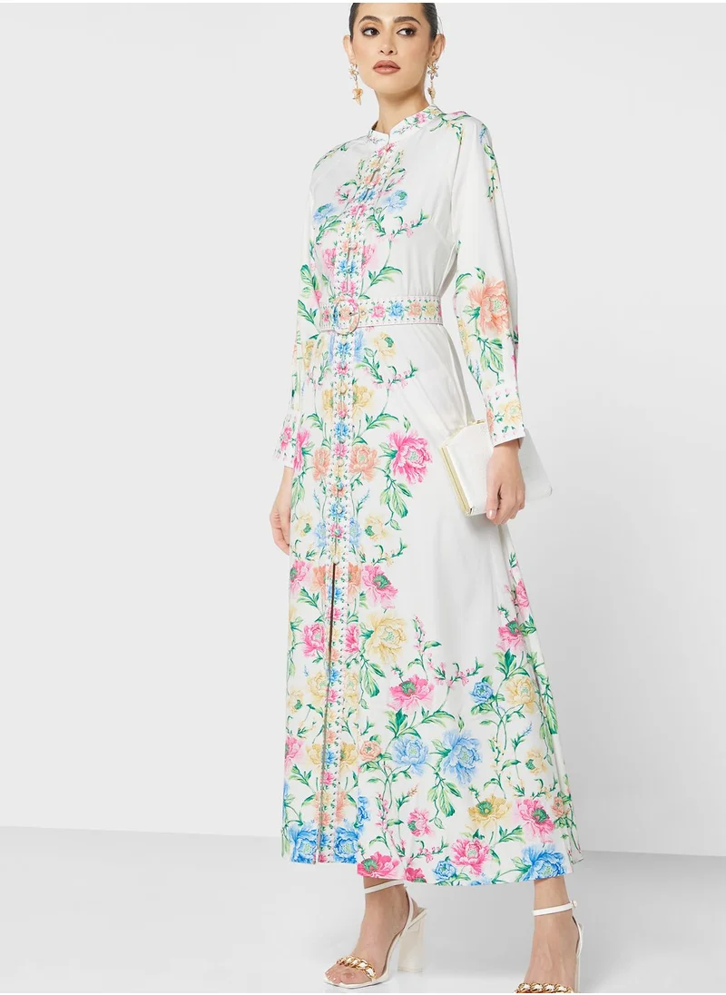 Khizana Printed A-Line Dress