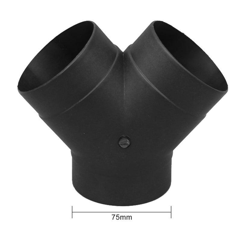 Air Vent Ducting T Y Tilted Bend Style Piece Elbow Pipe Outlet Exhaust Connector for Webasto Eberspaecher Diesel Parking Heater Truck Boat Car Air Diesel Heater Accessory - Image 1