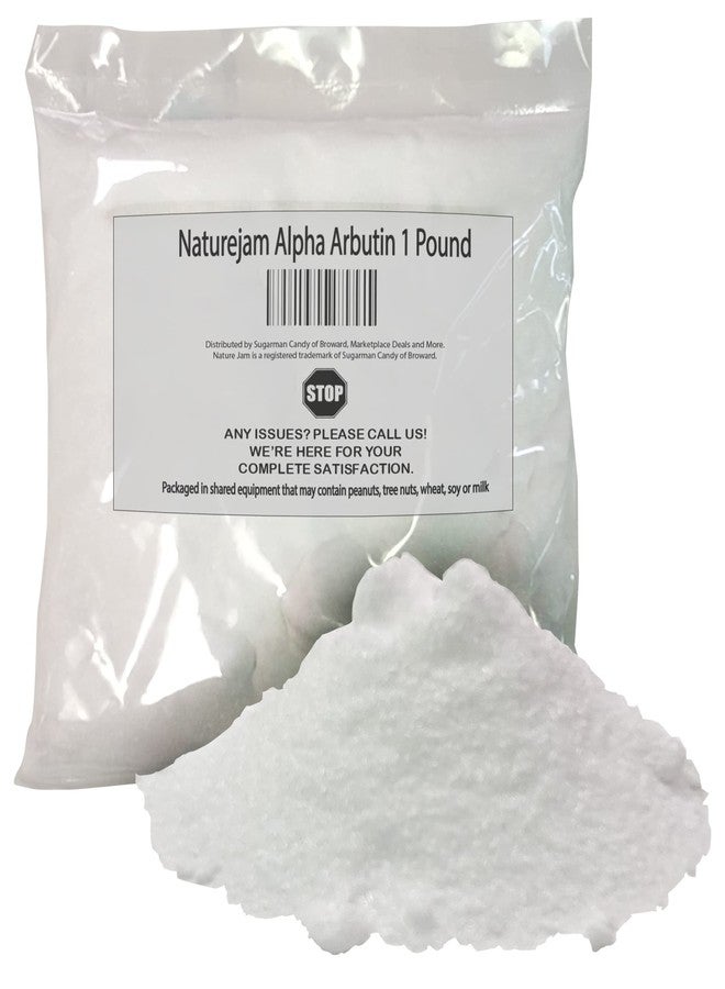 Naturejam Alpha Arbutin Powder Pure Skin Whitener Brightener Dark Spot Corrector, Evens Out Skin Tone and Helps With Hyperpigmentation (1 Pound) - Image 1