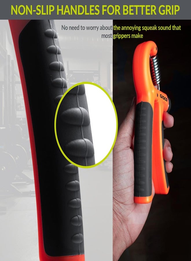 GISCO Adjustable Hand Grip Strengthener (Blue) | 10-40 Kg | Forearm & Finger Exercise Equipment for Home & Gym - Image 3
