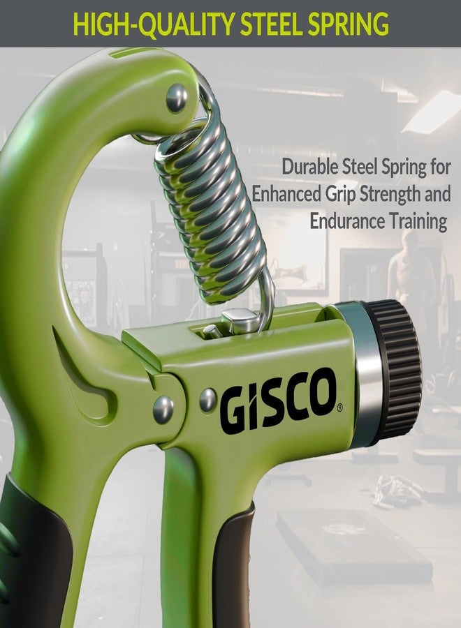 GISCO Adjustable Hand Grip Strengthener (Blue) | 10-40 Kg | Forearm & Finger Exercise Equipment for Home & Gym - Image 2