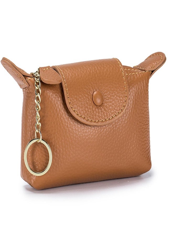 SENDEFN Small Leather Women Coin Purse, Women's Keychain Zipper Pocket Pouch Wallet - Image 1