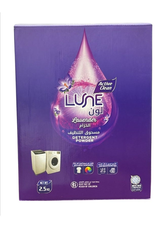 Lune. LUNE Lavender Detergent Powder 2.5kg | Active Clean Laundry Detergent - Image 1