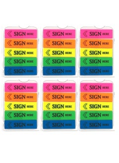 PARTNER 750-Piece Sign Here Page Marker Index Tabs Multicolour  - Image 1