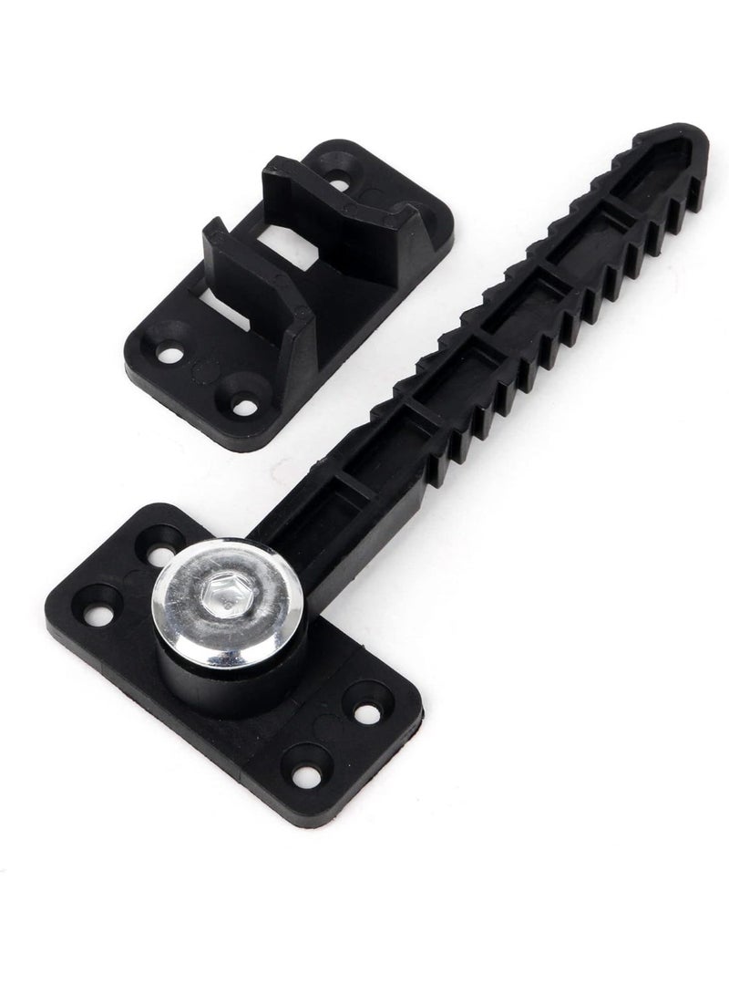 صوفا بلاستيكية مقسمة بحجم 14 × 6 سم مع حامل وصلة غير مرئية للصوفا وقابلة للتدوير 360 درجة، مجموعة من 6 - Image 3