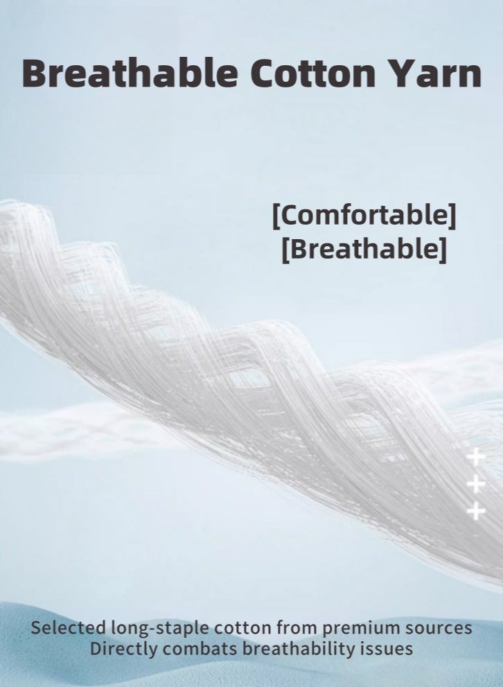 100% Thick Cotton Mid-Calf Socks 6-Pack,Breathable,Casual Comfortable Athletic,Odour Free Mens Socks For All Season（White） - Image 5
