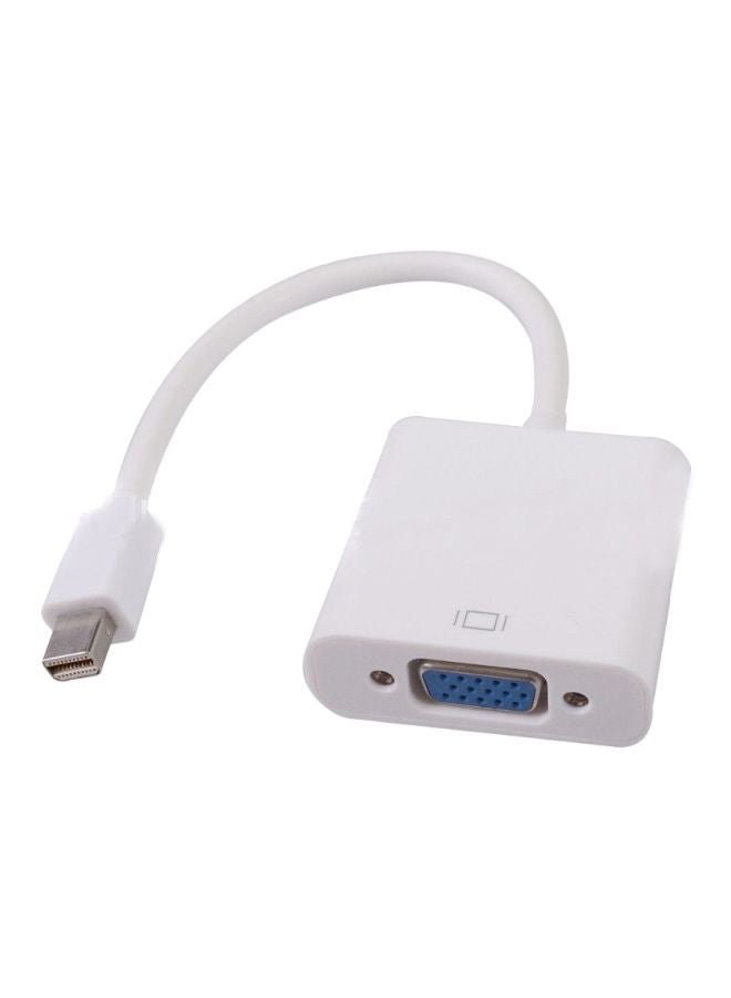 DP To VGA Cable Adapter White
