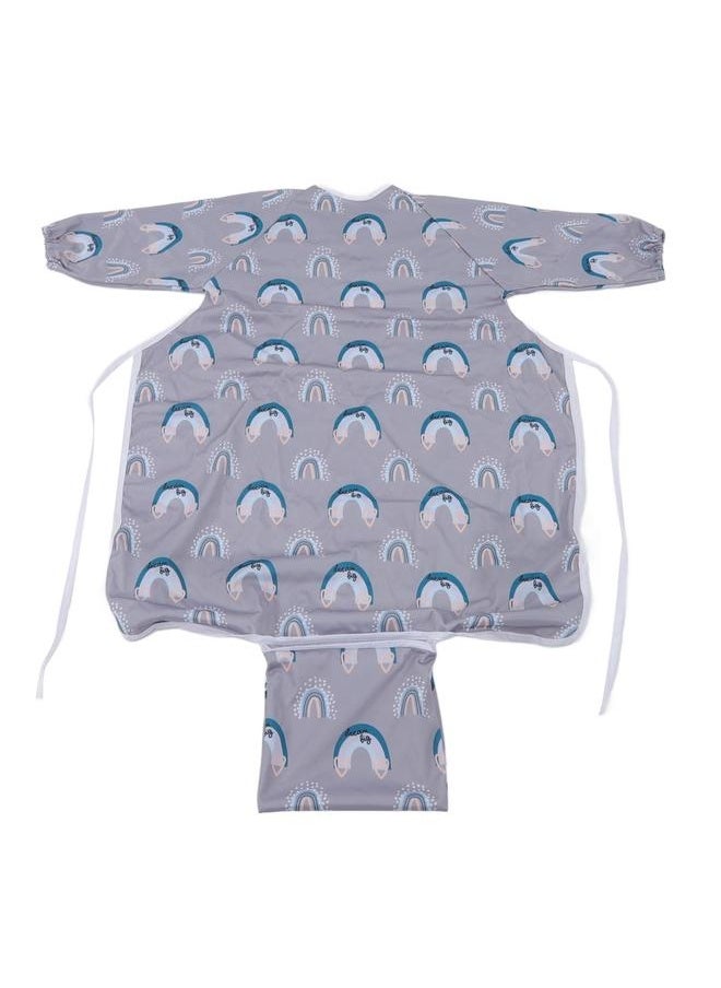 NIBEMINENT - Coverall Baby Feeding Bib Integrated Waterproof Anti Fouling Long Sleeve Bib Easy Maintenance Full Coverage Bib for Eating SMT601 EF354 - Image 1