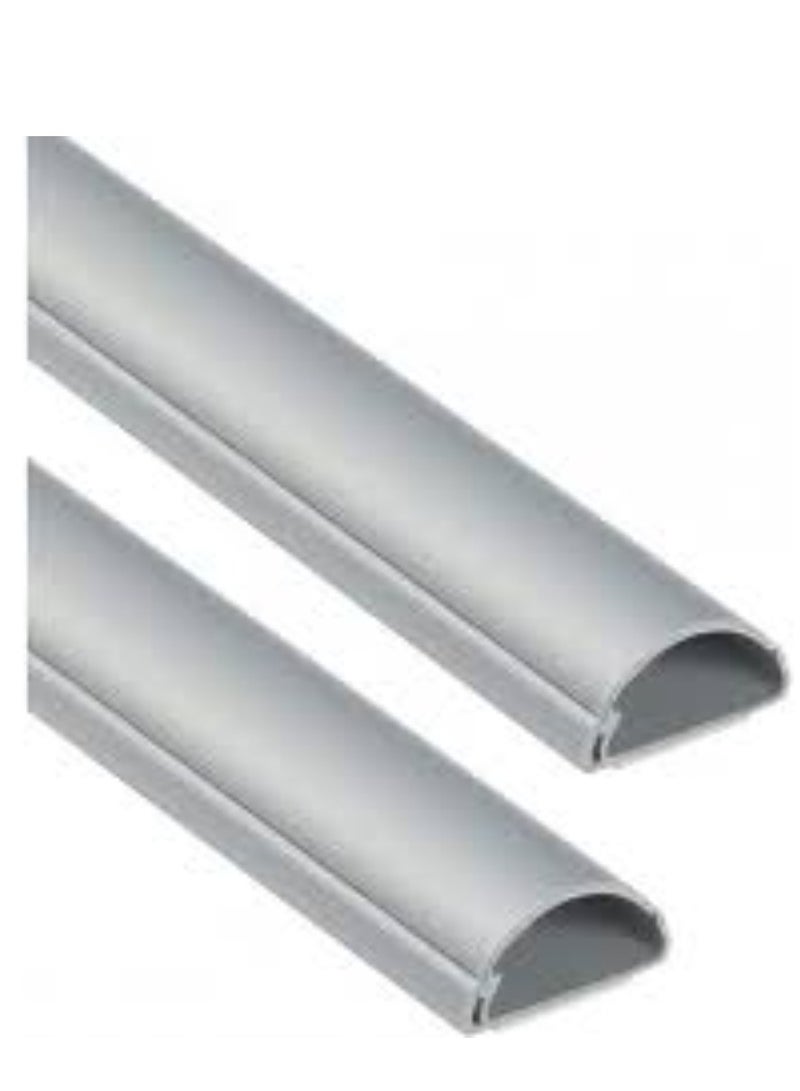 KNP KNP PVC Floor Trunking 50mm x 15mm in a Pack of 6 is Designed for Organizing and Protecting Electrical Cables and Wires Along Floors or Walls.  - Image 1