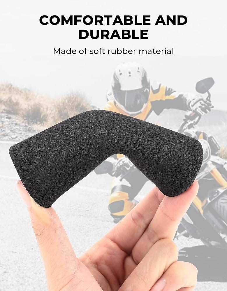 Paporich 2 Pcs Universal Motorcycle Handlebar Grips, 1.22" Foam Motorcycle Grips Soft Foam Anti Vibration Non-Slip Comfort Motorcycle Grips - Image 2