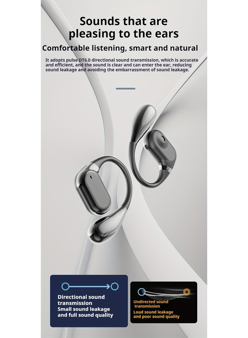 True Wireless on-Ear Music Headset Gaming Earbuds Video TWS HIFI Bass 9D Stereo HD Calling Earphones for Android for iPhone Cellphone Sports Earpieces Smart Headphones  - Image 5