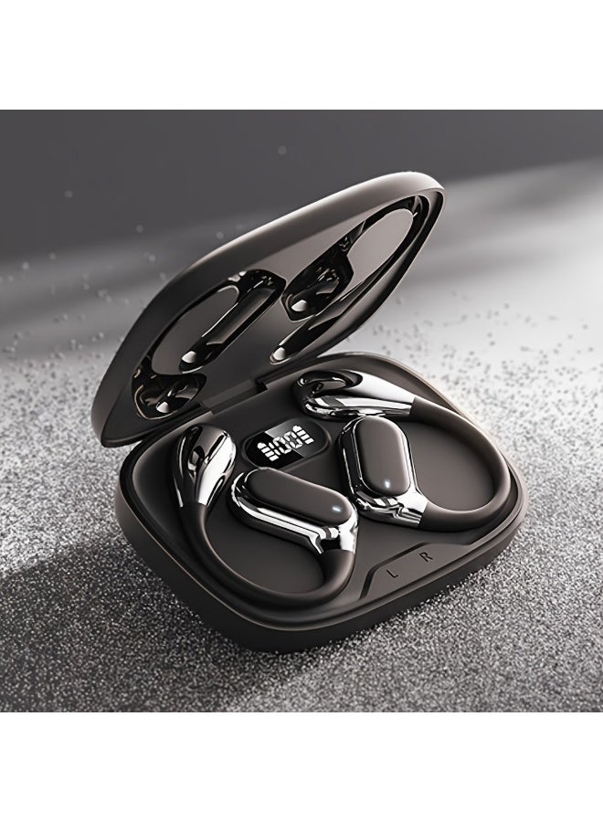 Open Ear Bluetooth Headphones Wireless Clip-On Earbuds HD Call Smart Touch Control Bone Conduction - Image 1
