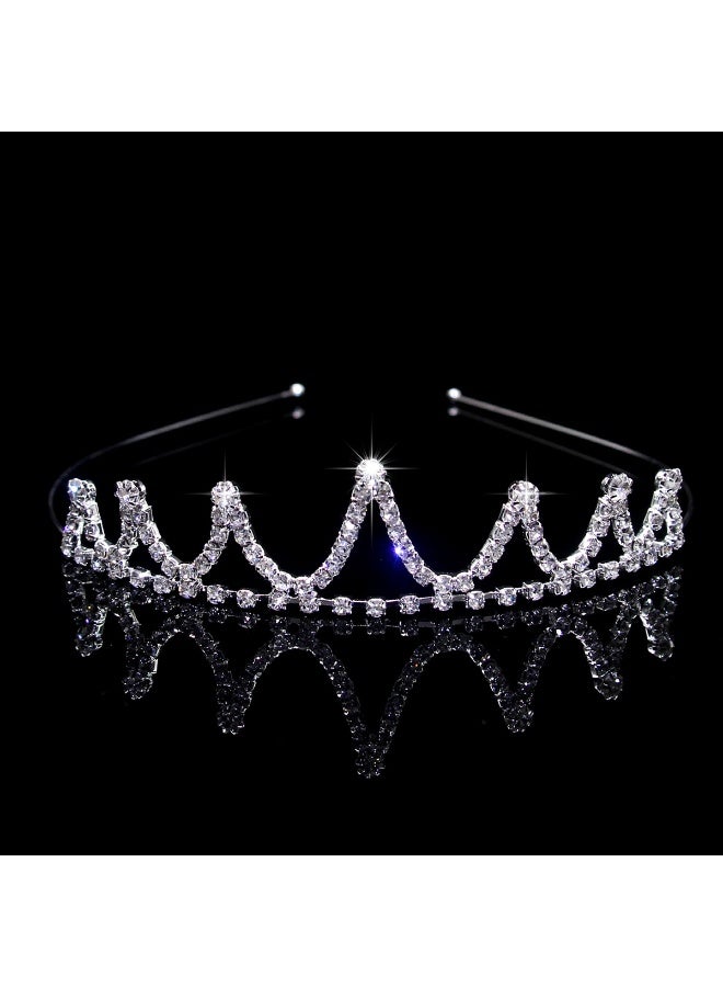 Nariele New Fashionable Bridal Headwear with Diamond Crown Wedding Accessories