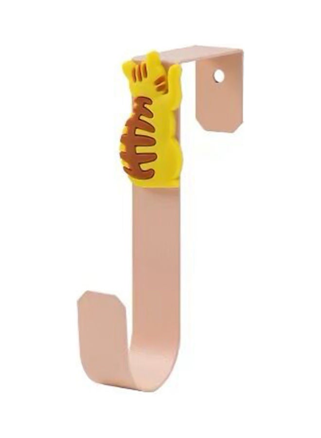Cartoon Cat Design Hanging Removable Hook Apricot/Yellow - Image 1
