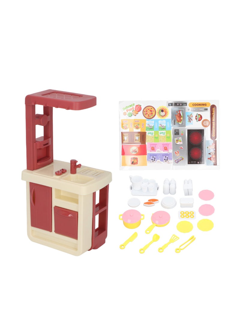 Velaurs Children'S Kitchen Toy Set 44 Pieces Interactive Cognitive Enhancement Suitable For Girls And Boys Role Play Pink - Image 1