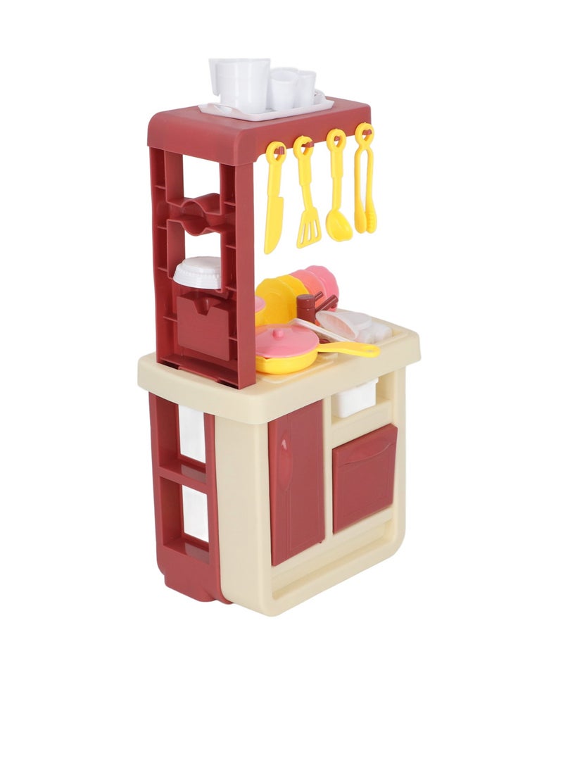 Velaurs Children'S Kitchen Toy Set 44 Pieces Interactive Cognitive Enhancement Suitable For Girls And Boys Role Play Pink - Image 2