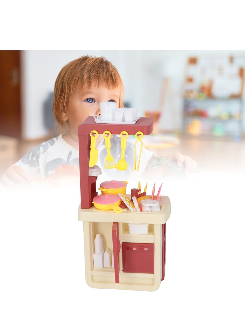 Velaurs Children'S Kitchen Toy Set 44 Pieces Interactive Cognitive Enhancement Suitable For Girls And Boys Role Play Pink - Image 5