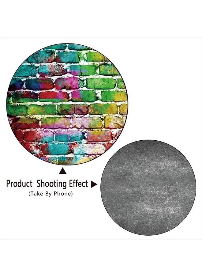 Dudaacvt Graffiti Photography Backdrop, 5x7 ft Colorful Brick Wall Vintage Cement Floor Backdrop for Studio Props Photo Background  - Image 4