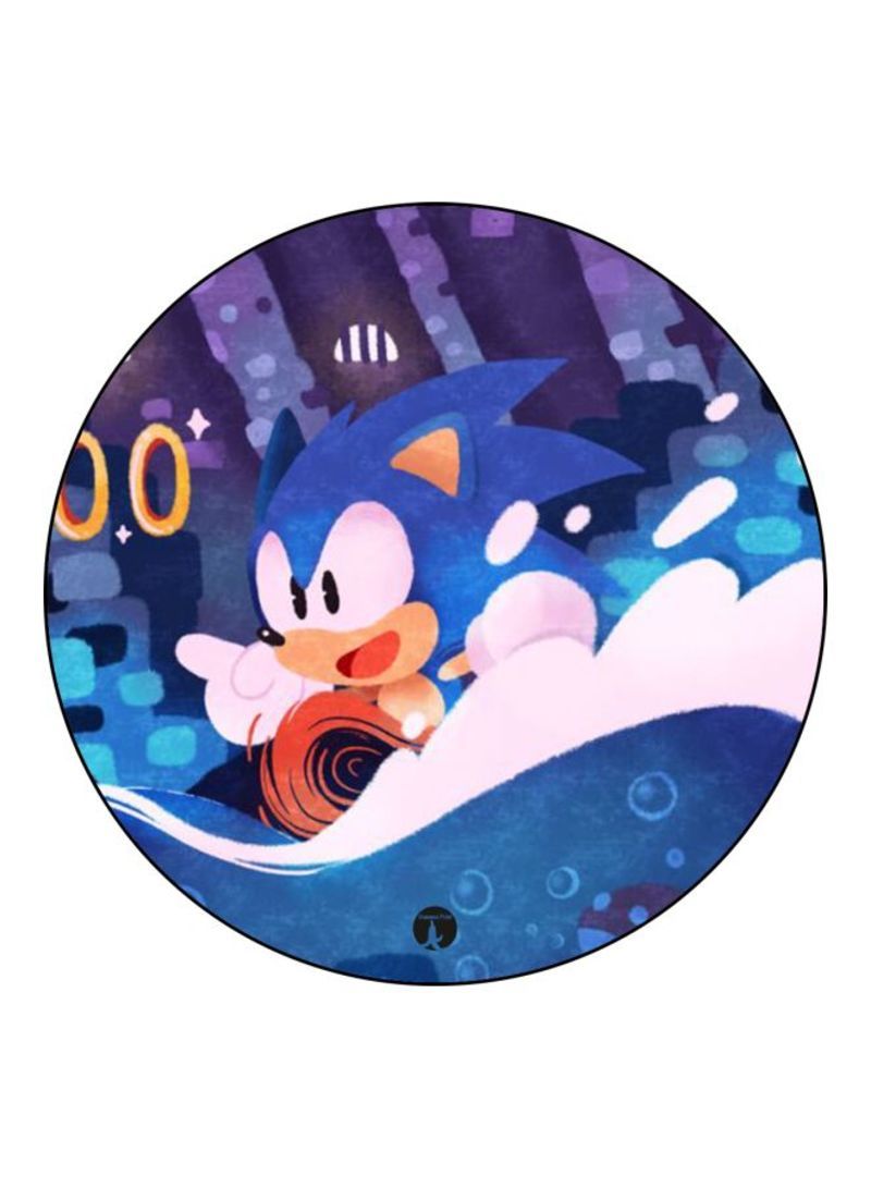 RKN Sonic Printed Mouse Pad  Blue/Purple/White