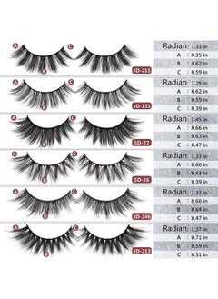 MAGEFY MAGEFY 30 Pairs 6 Styles Faux Mink Eyelashes, 16mm-20mm Lashes Natural Look to Dramatic False Eyelashes, Handmade Reusable Fake Eyelashes with Portable Boxes  - Image 3