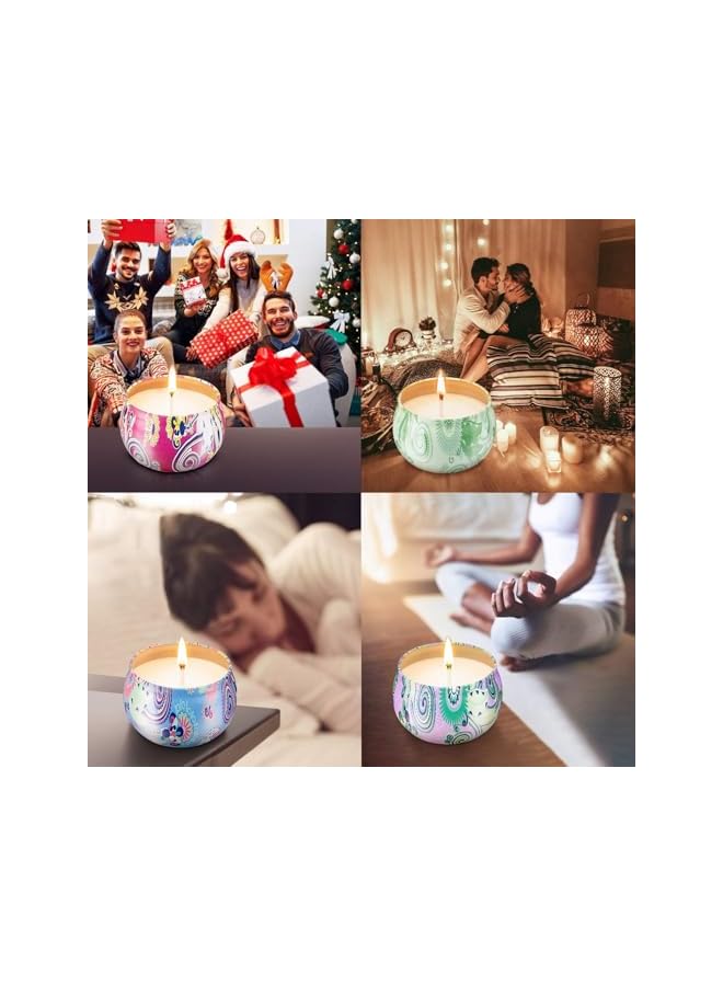 The Bros Scented Candles Set,Aromatherapy Candle Smokeless with Natural Soy Wax,Candles for Aromatherapy, Bath, Yoga,18H Duration per Candle,Relaxing Stress Relief Aroma Home Best Gift for Women,9pcs - Image 2