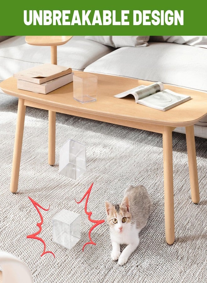 Suream 4"x4"x4" Square Flower Vase, 6 Packs Clear Plastic Vase Cube Flower Vase Bulk for Centerpieces, Acrylic Cube for Plant Candle Wedding Home Office Floral Decor - Image 3