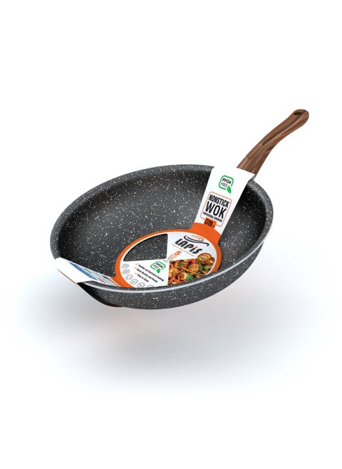 LAPIS Granite Wok Size 28 cm Black