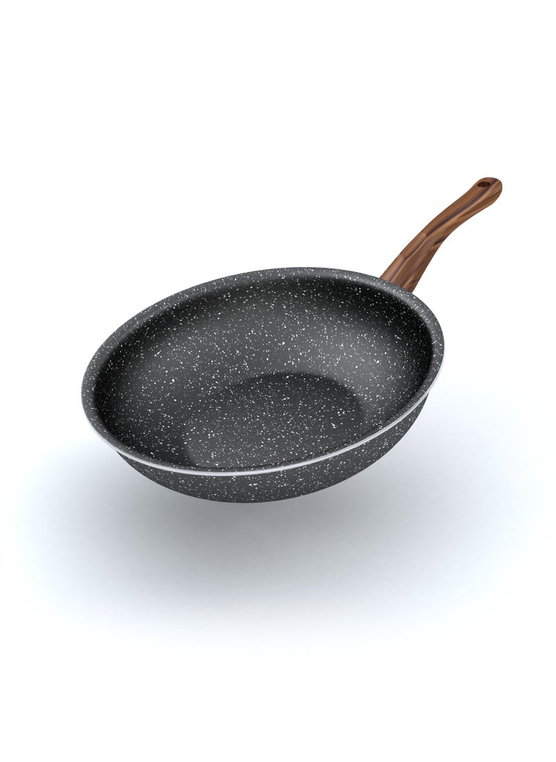 Lapis LAPIS Granite Wok Size 28 cm Black  - Image 2