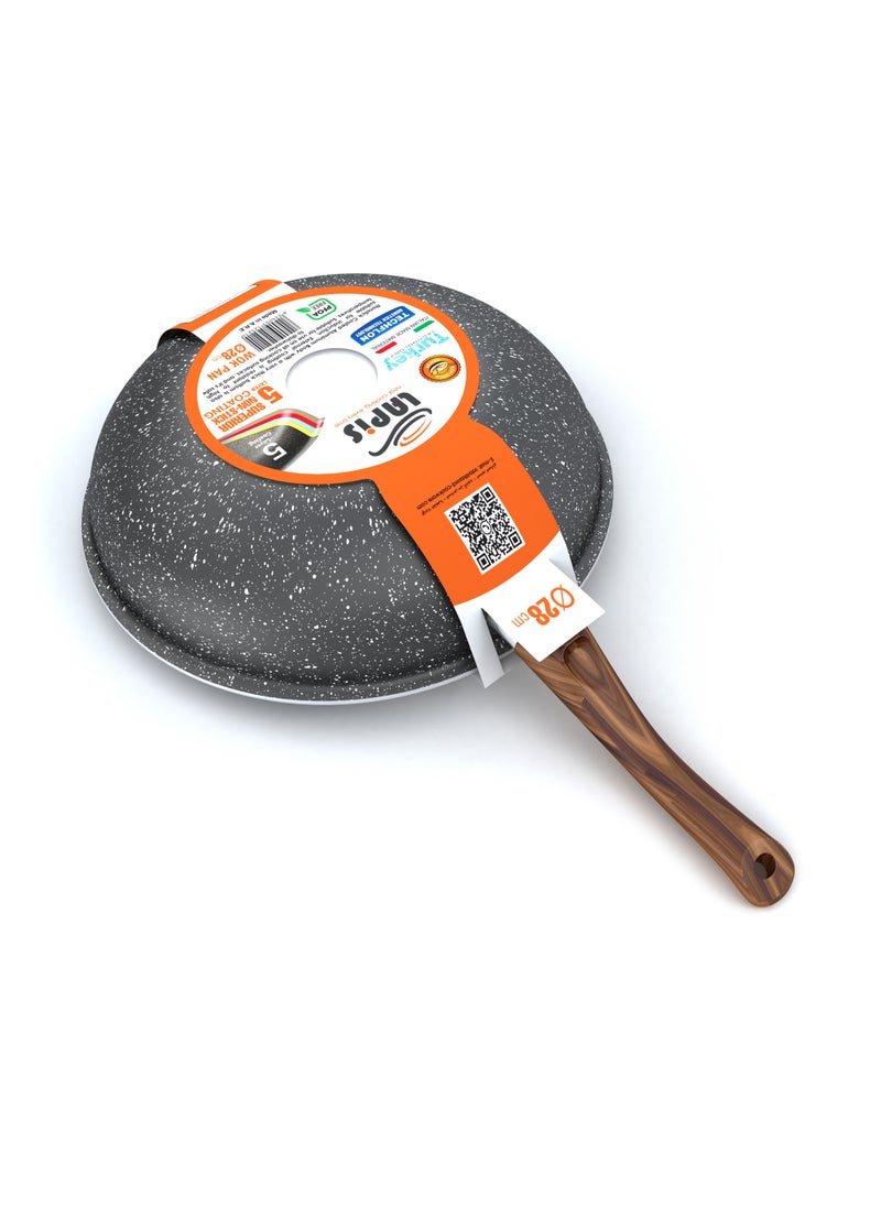 LAPIS Granite Wok Size 28 cm Black