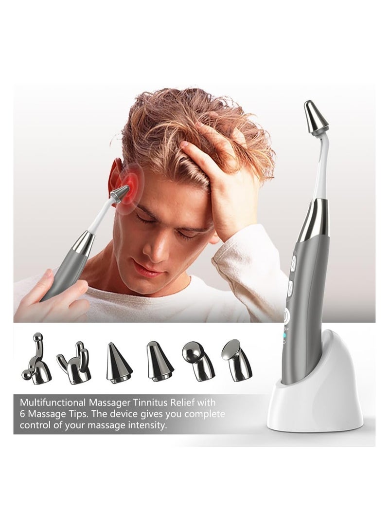 general Electric pressure point massage tool, 6-head Shiatsu pen for scalp decompression and head massage - Relaxation Shiatsu massager - Image 3