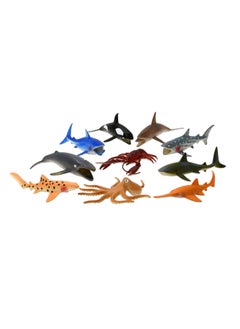 WENNO 10 pcs Ocean animals playset in 5.75" height Bucket  - Image 2