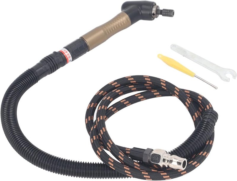 مجموعة مطحنة الهواء الدقيقة الهوائية 23500 دورة في الدقيقة تصميم كوع عالي السرعة للتلميع وإزالة الحواف والشطب - Image 5