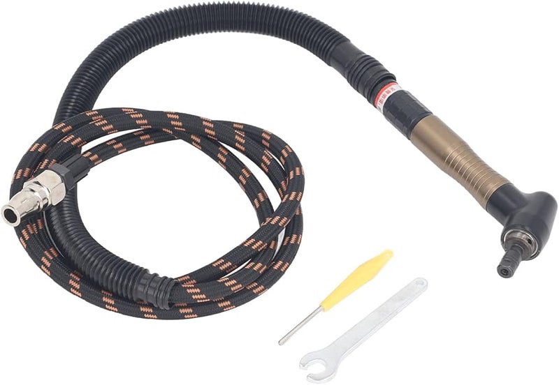 مجموعة مطحنة الهواء الدقيقة الهوائية 23500 دورة في الدقيقة تصميم كوع عالي السرعة للتلميع وإزالة الحواف والشطب - Image 4