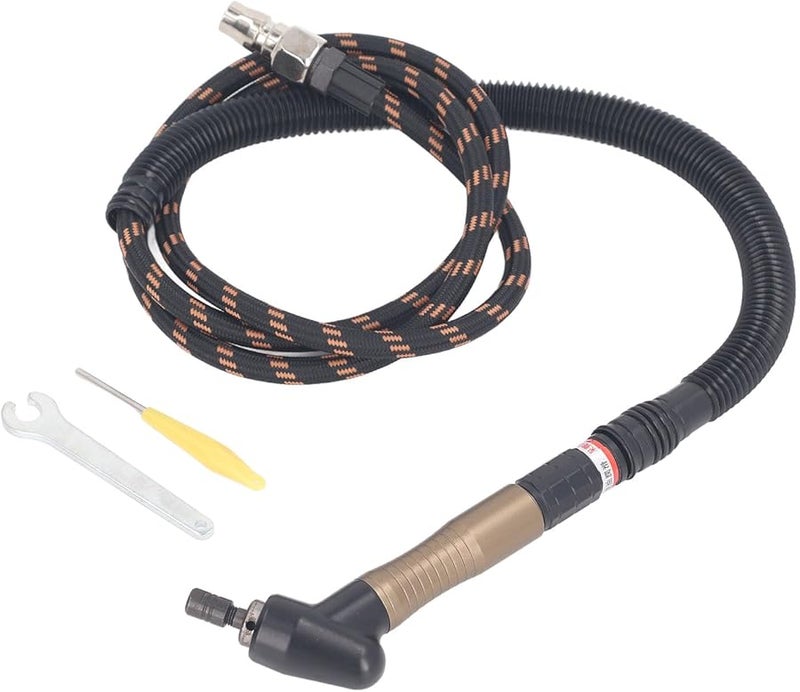 مجموعة مطحنة الهواء الدقيقة الهوائية 23500 دورة في الدقيقة تصميم كوع عالي السرعة للتلميع وإزالة الحواف والشطب - Image 3