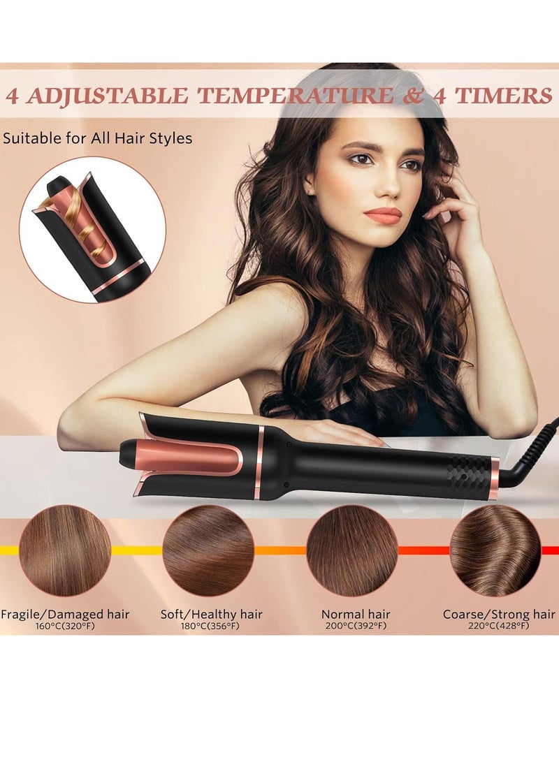 SOLARAE Automatic Hair Curler Automatic Curling Iron Professional Curling Wand Rotating with 1 Inch Large Barrel Fast Heating Dual Voltage for Women Mid Length to Longer Hair - Image 2