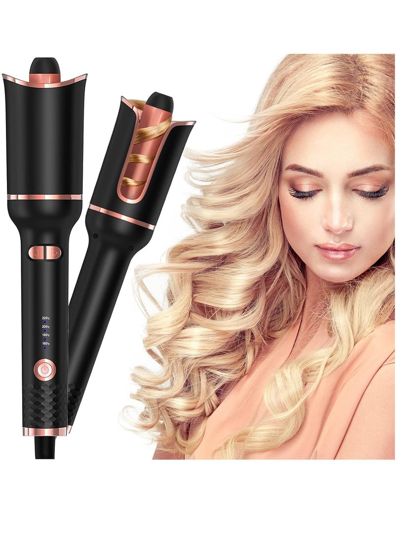 SOLARAE Automatic Hair Curler Automatic Curling Iron Professional Curling Wand Rotating with 1 Inch Large Barrel Fast Heating Dual Voltage for Women Mid Length to Longer Hair - Image 1