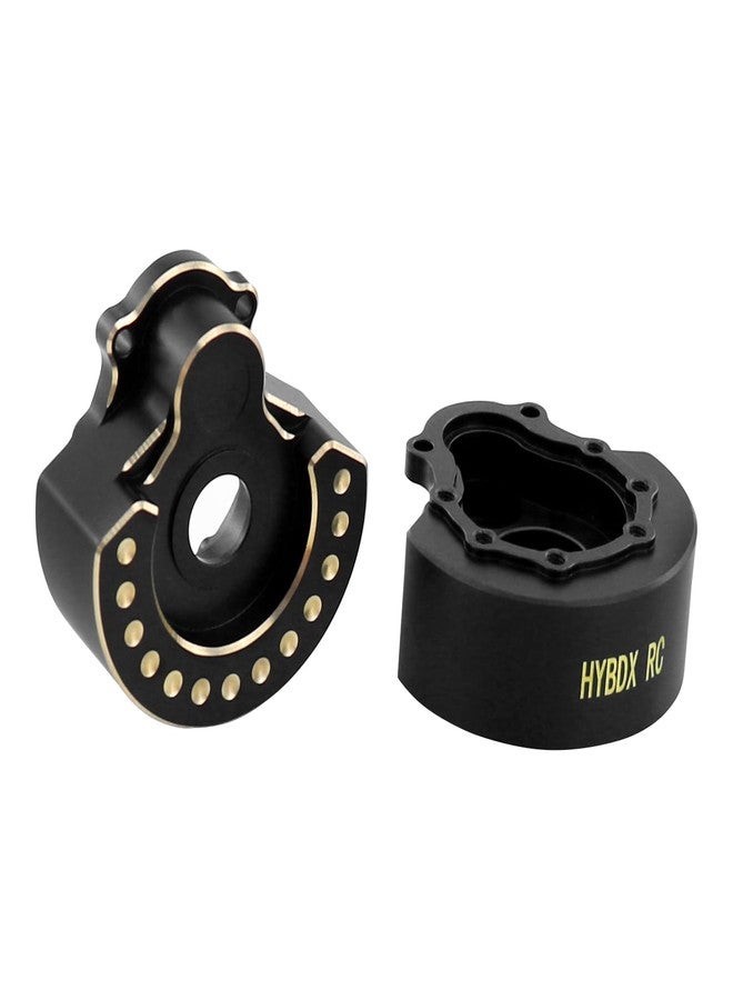 HYBDX RC TRX4 TRX6 counterweight Black Coated Door Shaft, Brass Front and Rear Steering Knuckle counterweight Upgrade Parts, 2-Piece Set (Black #7) - Image 4