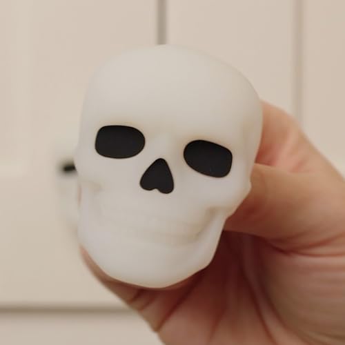 Knobēz: Decorative Cabinet Knob Covers - Skull - 12pk - Stretch Over Hardware Decorations, Spooky-Halloween-Fall-Seasonal, Kitchen-Bathroom-Dressers - Image 5