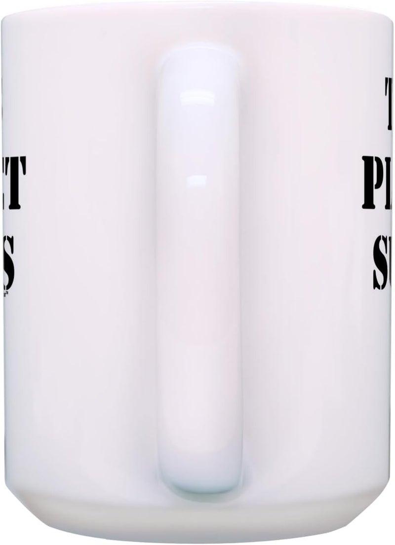 ThisWear Halloween Coffee Mug This Planet Sucks Alien UFO 2 Pack 15oz Ceramic Coffee Mug Set - Image 2