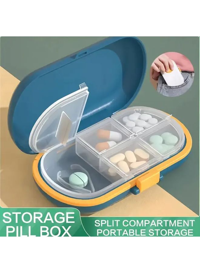 Six Grid Mini Pill Box Portable Compact Pill Organizer For Travel - Image 2