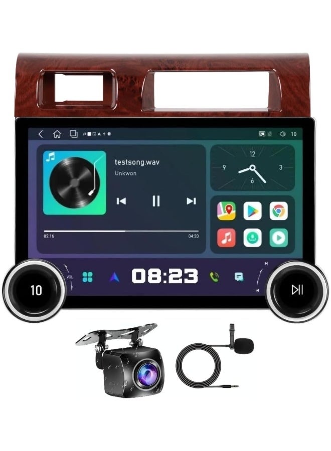 Vierex Android Car Stereo Screen For Toyota Land Cruiser Pickup LC79 LC70 2007-2020 With Apple Carplay Android Auto Wireless WiFi DSP AHD Camera Included Fast Interface Wood Color (4+64GB Diamond 2K) - Image 1