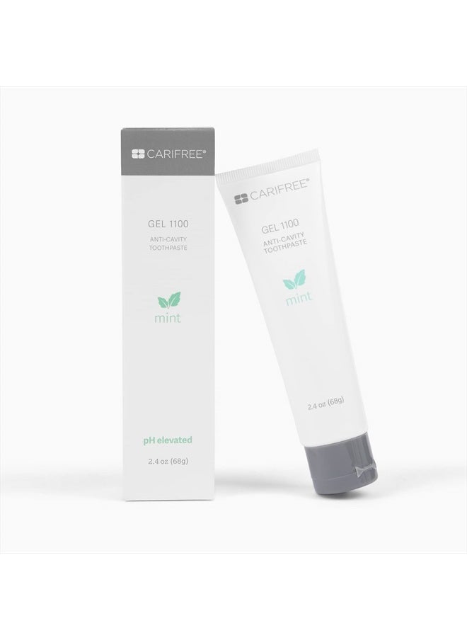 CariFree - Gel 1100 (Mint) Anti-Cavity Fluoride Toothpaste with Nano Hydroxyapatite, Cavity Prevention and Enamel Protection, Dentist Recommended for Kids and Adults, 2.40 oz. - Image 1