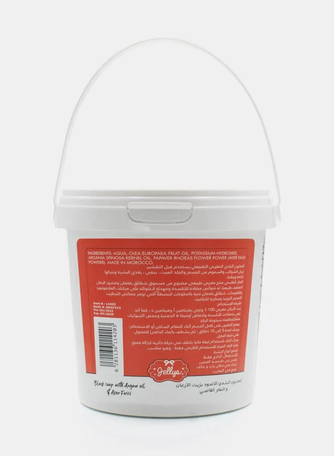 جيليز Black soap with Argan oil & Aker Fassi, 500g