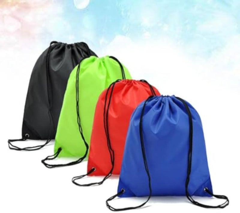 LIOOBO 4 Pcs Waterproof Drawstring Bags Sports Riding Backpack Suitable for Adults and Kids, Holiday, Swimming, Beach - Image 2