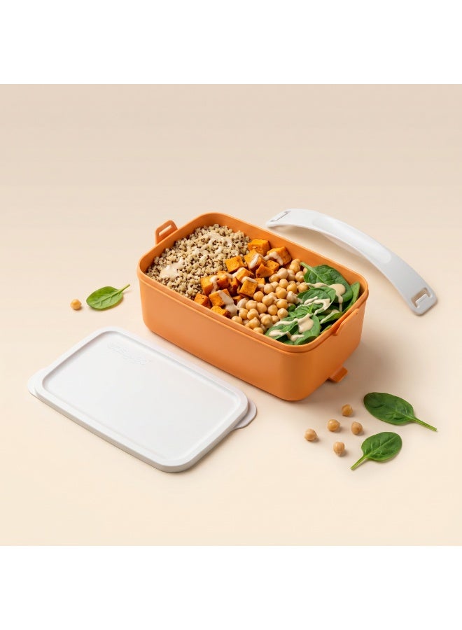 EasyGO Easy-Go 1.5L Portable Lunch Box with Handle – Unsectioned - Microwave, Freezer & Dishwasher Safe - Image 1