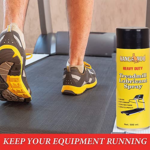 Kangaroo Heavy Duty Treadmill Lubricant Oil Spray | 500 ML Silicone-Based Belt Lubricant for Home & Commercial Treadmills | Reduces Friction, Non-Staining & Low Odor - Image 5