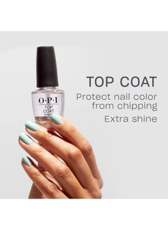 OPI طلاء أظافر كلاسيكي - طبقة علوية، شفاف، 15 مل  - Image 2