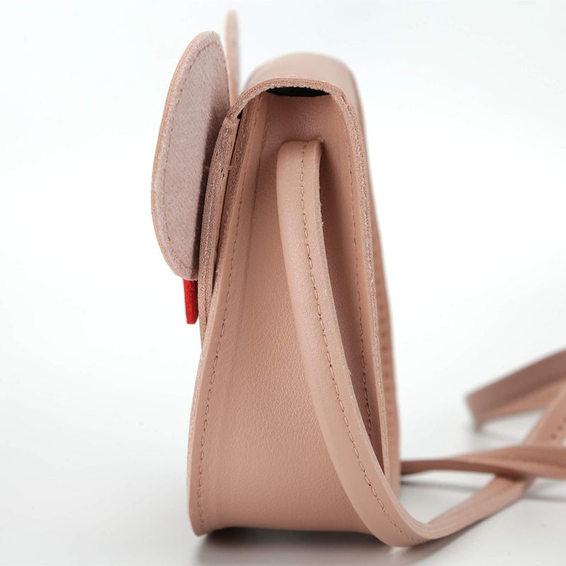 QiMing Little Mouse Ear Bow Crossbody Purse,PU Shoulder Handbag for Kids Girls Toddlers - Image 3
